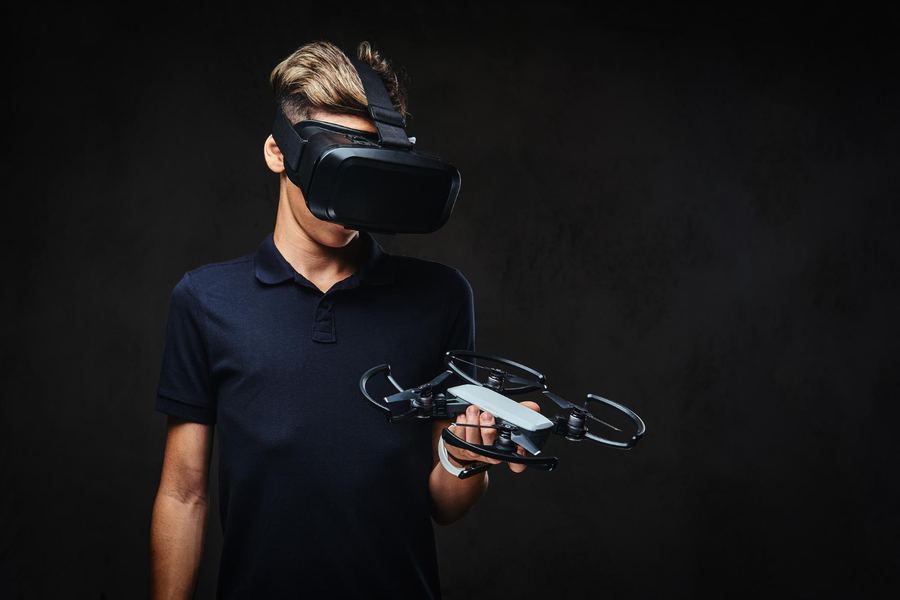 FPV obuka - polaznik sa goggles naočarama